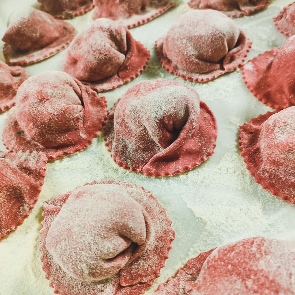 Homemade ravioli