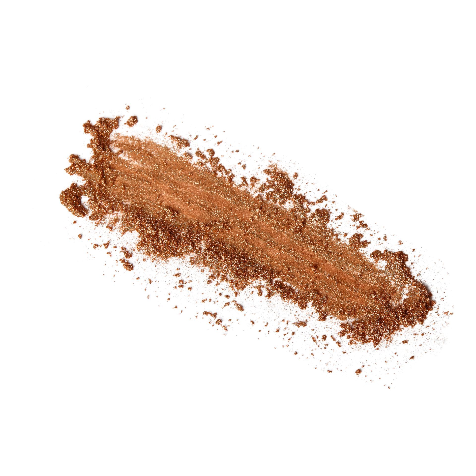 A pile of brown powder on a white background.