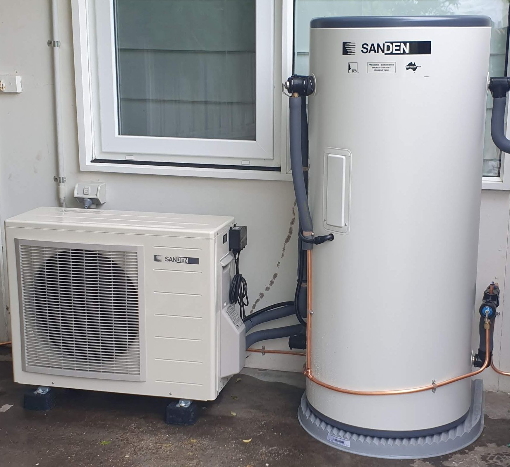 Sanden Water Heater and Pump — Sunworks Eco Plumbing In Torquay, VIC