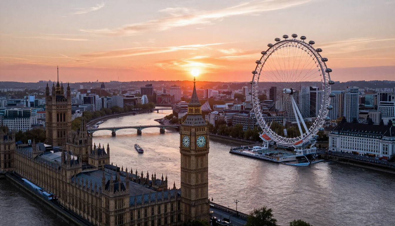 London Skyline at Sunset
