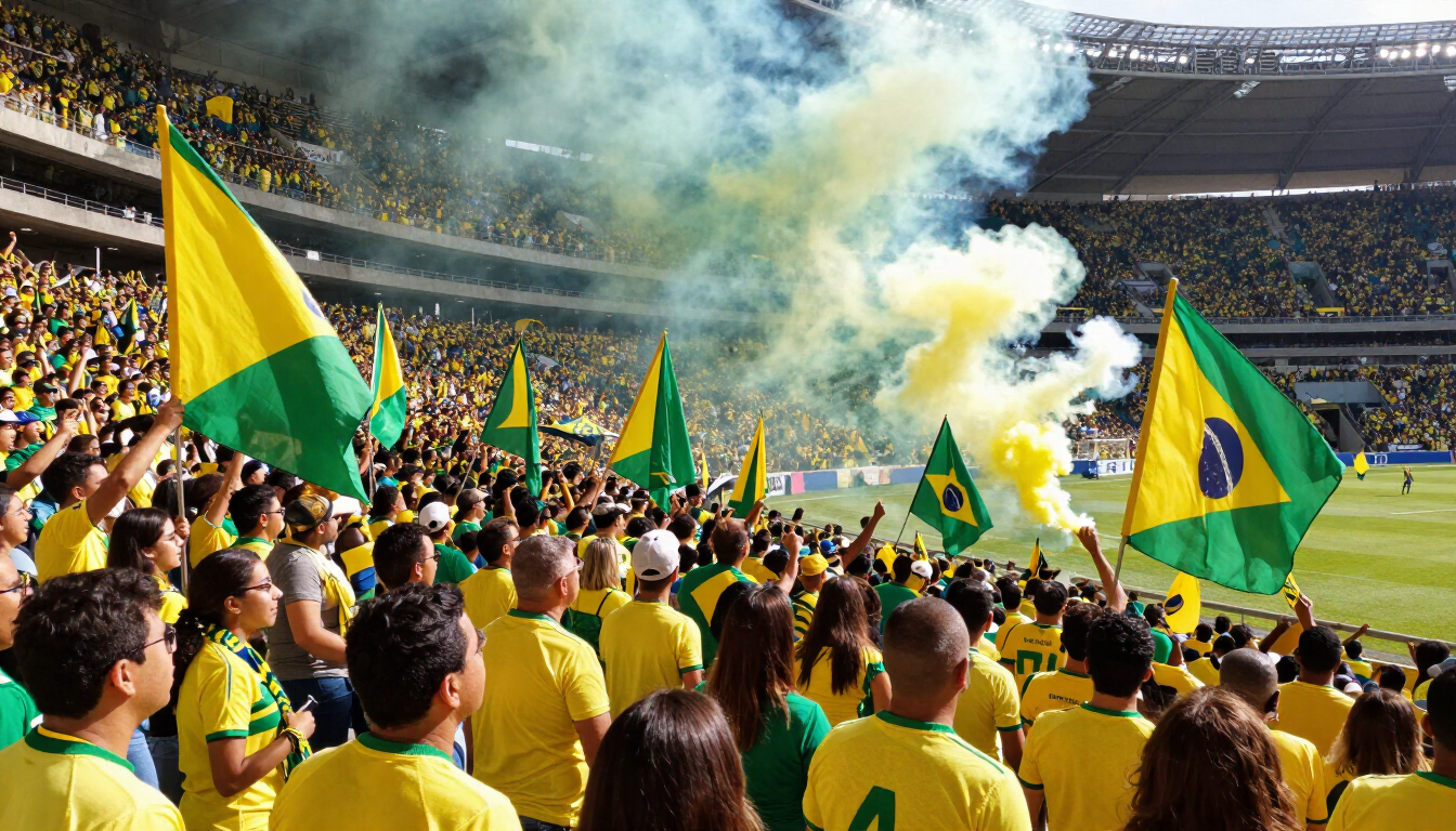 Maracana Stadium Crowd