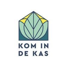 Logo: Een blauw en geel huisvormig frame dat een groen blad omlijst; daaronder de tekst 