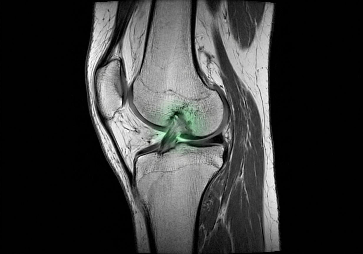 Resonancia de rodilla con lesión de LCA