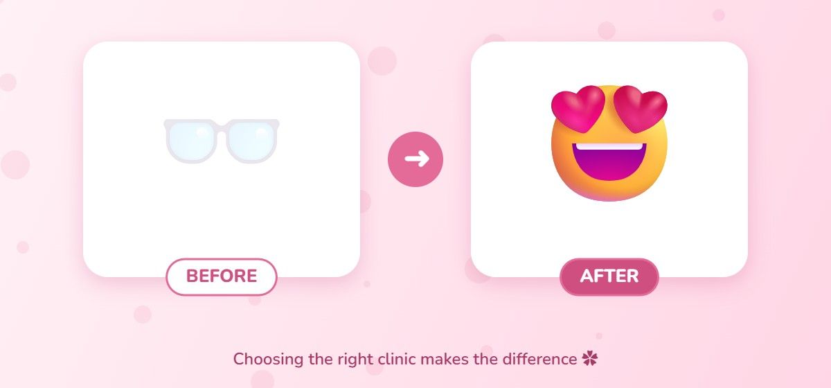 안과 가이드 before and after illustration