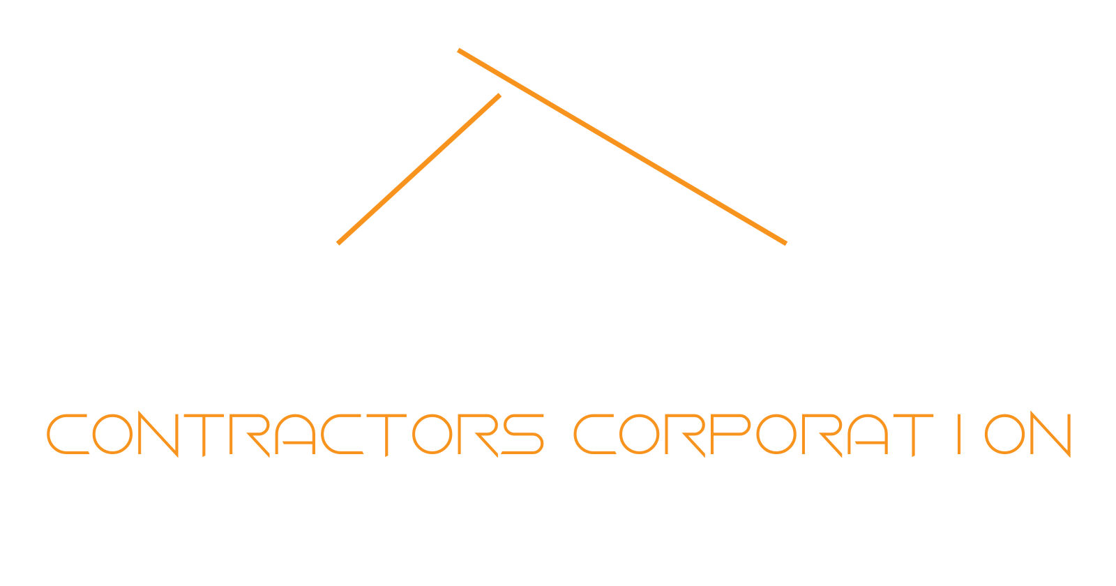Forza contractors logo on a black background