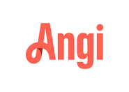 The word angi is written in red on a white background.