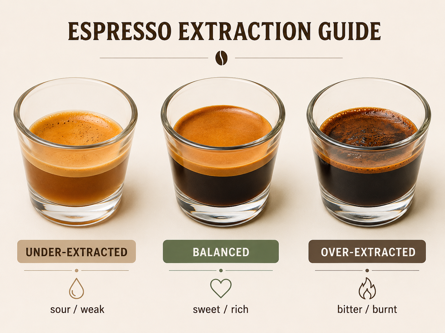 espresso extraction comparison for better coffee flavor