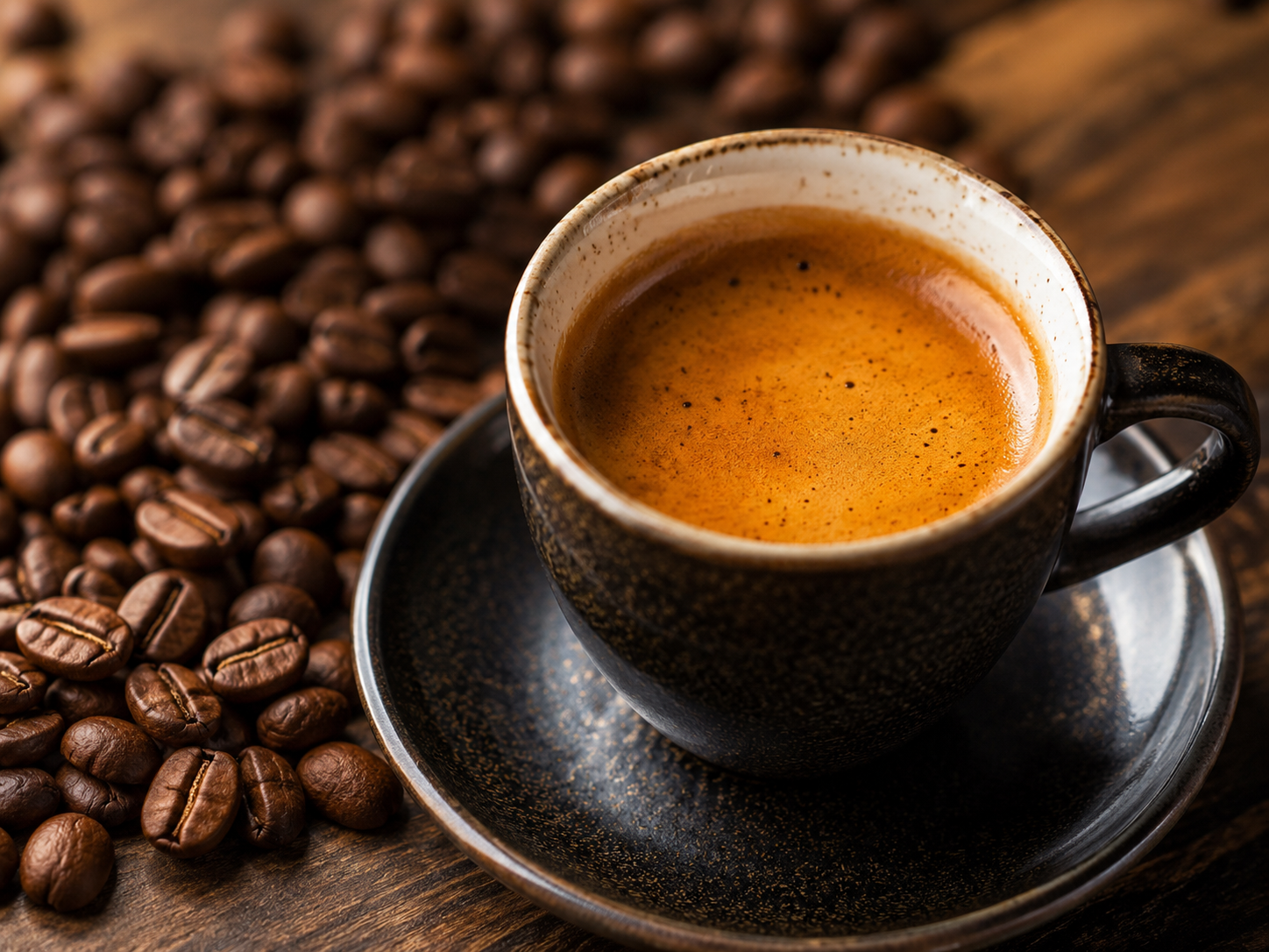 espresso shot with crema at specialty coffee shops