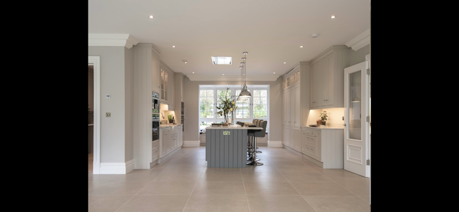 Tile supplied for a full kitchen renovation by Options Bath and Tile showroom in Ascot.