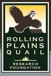 Rolling Plains Quail Research Foundation logo with a quail silhouette on a green background