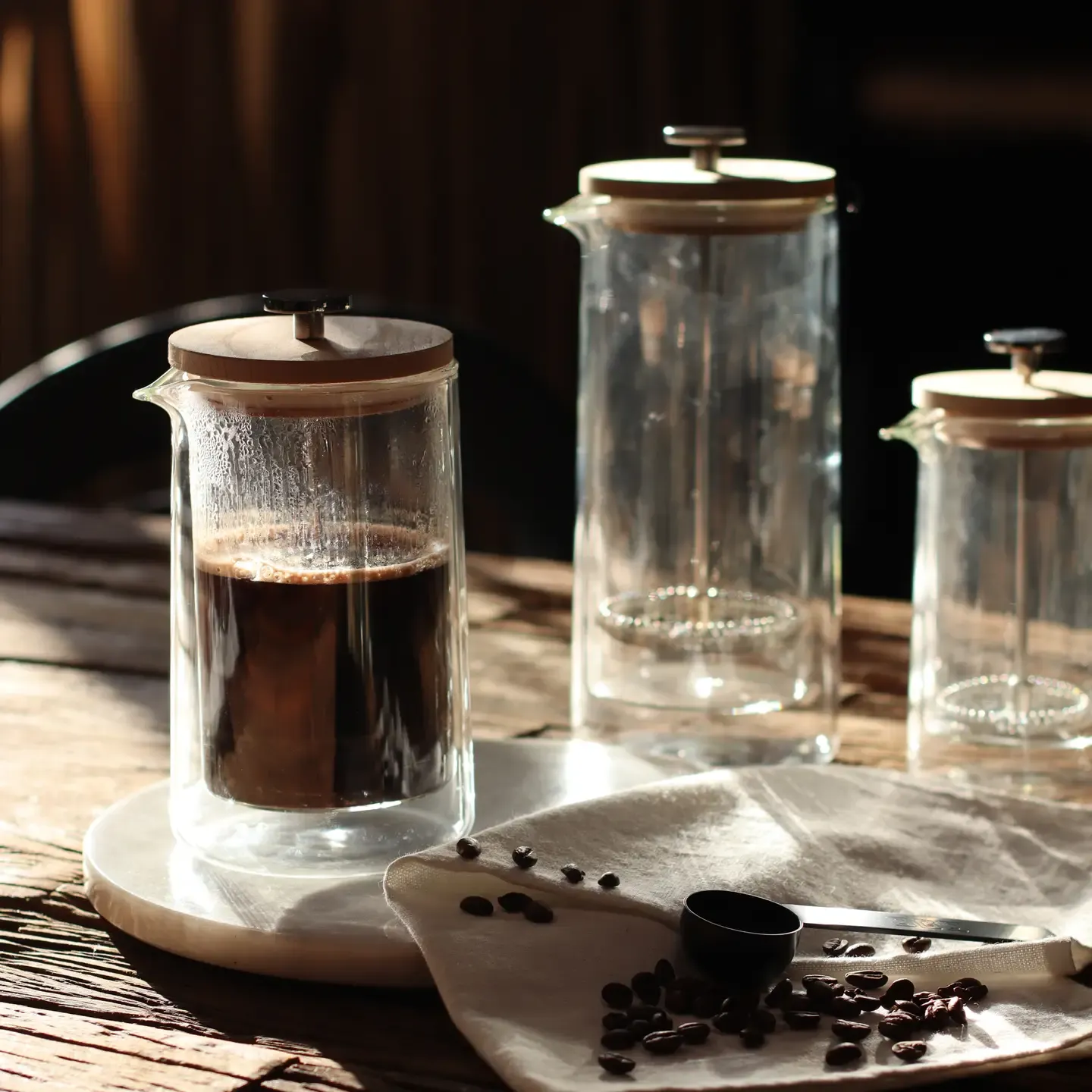 OGO Octave Glass French Press Double Wall 27oz