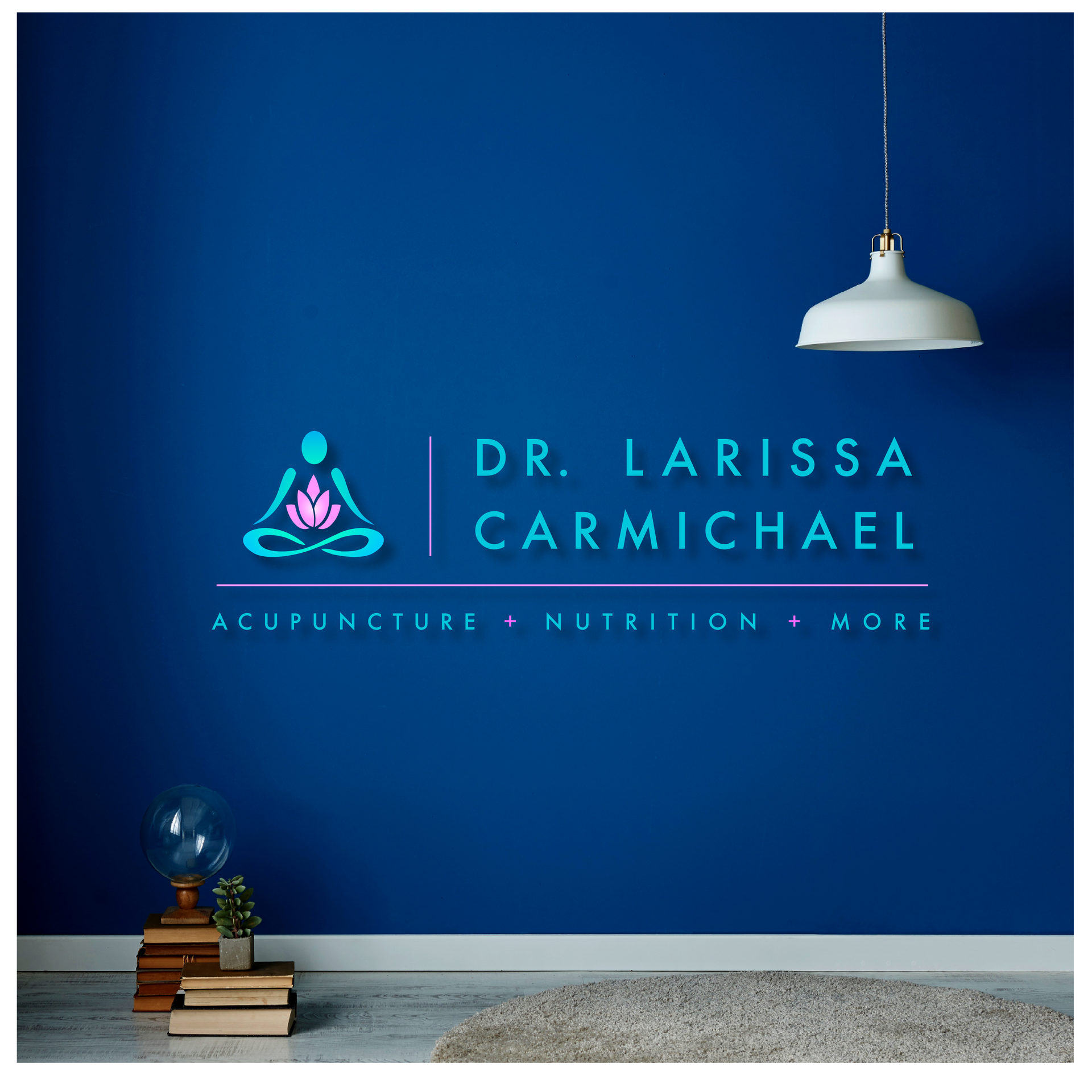Image shows the interior wall graphics for Dr Larissa Charmichael