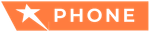 An orange rectangular banner featuring a white star icon to the left and the word