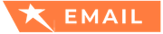 Orange button with white star and the word email