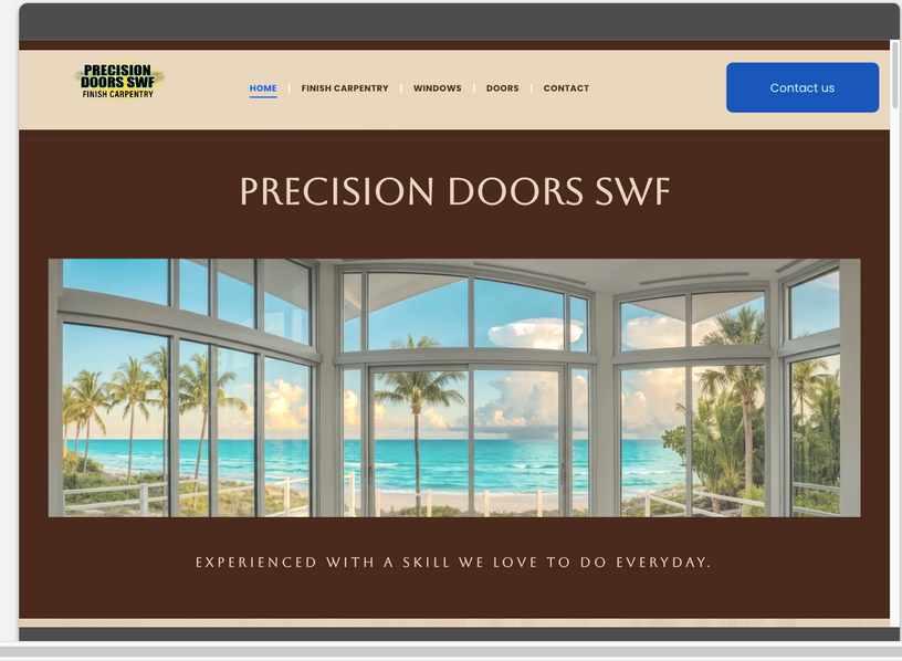 image sample of a website