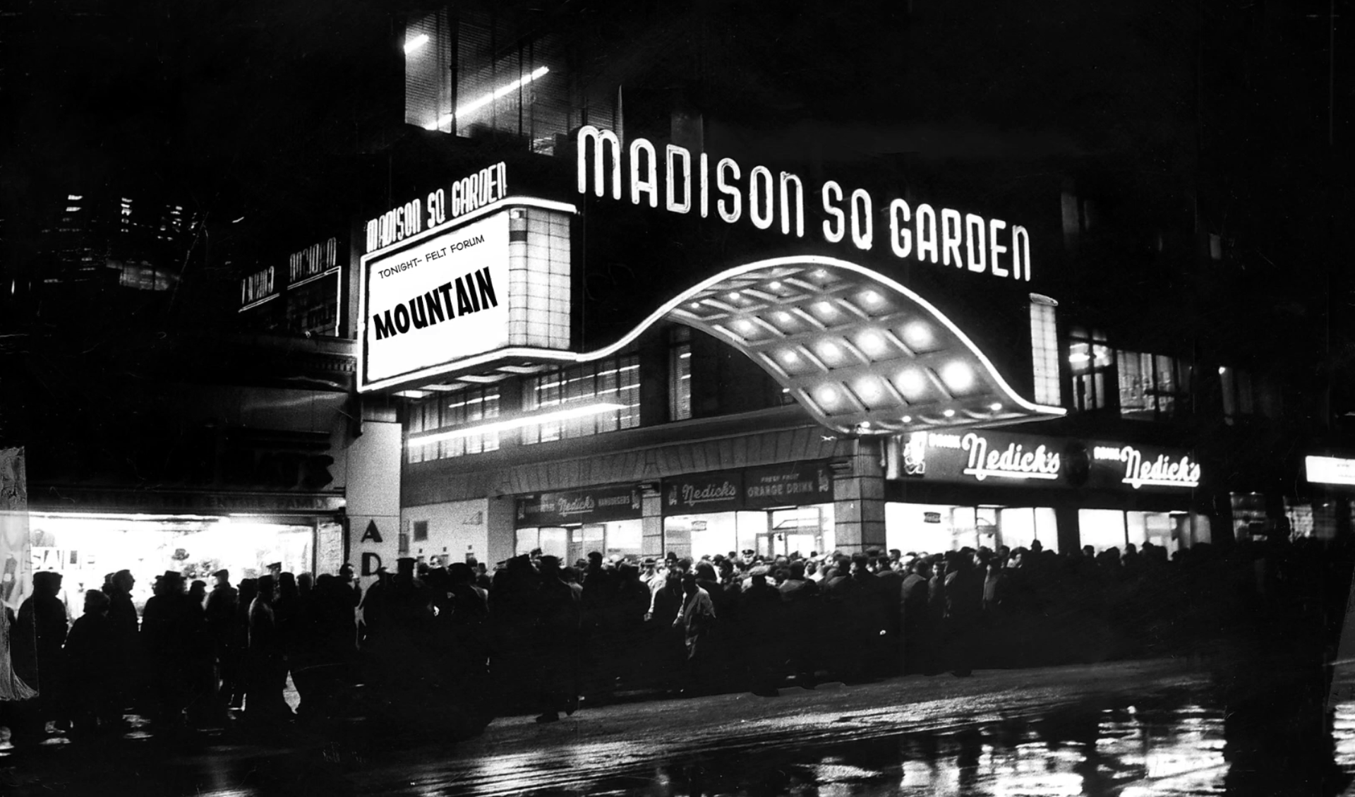 Live Roll Over Beethoven A black and white photo of the madison square garden