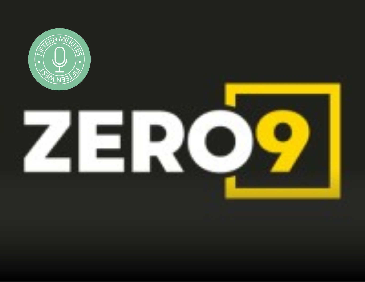 The logo for zero9 is on a black background.