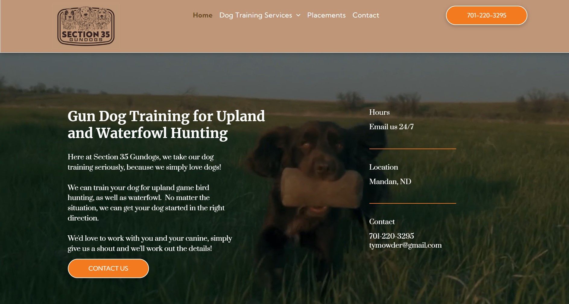 Gun Dog Trainer in Mandan