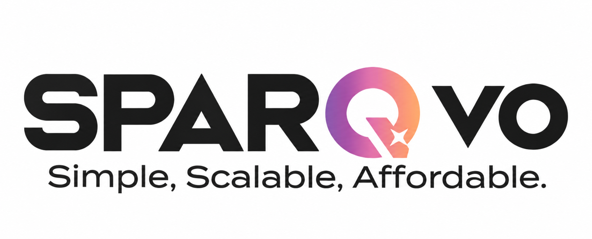 SPARQVO logo with the tagline “Never Miss a Business Opportunity.”