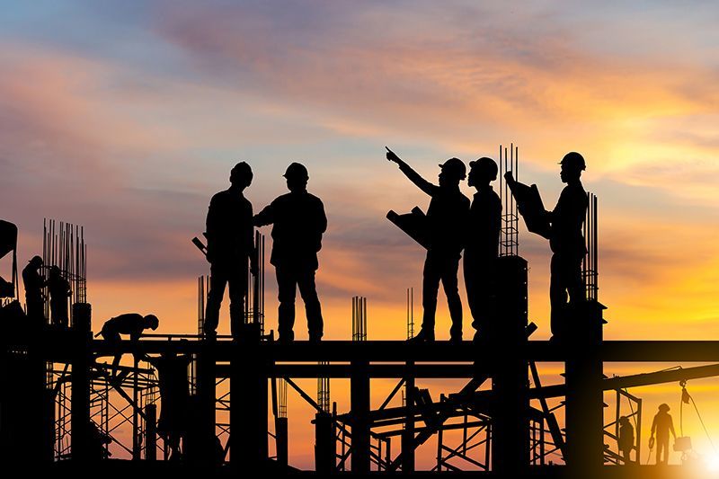 Silhouette Of Engineers