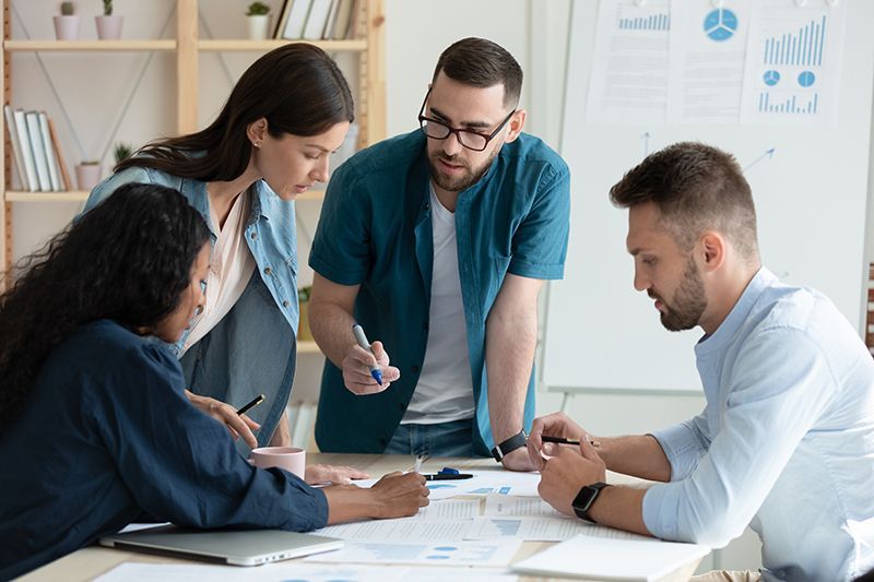 Employees On Meeting