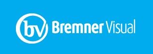 Bremner Visual logo on a blue background with a white circular “bv” icon