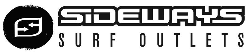 Sideways Surf Outlets logo in black and white with stylized “S” icon