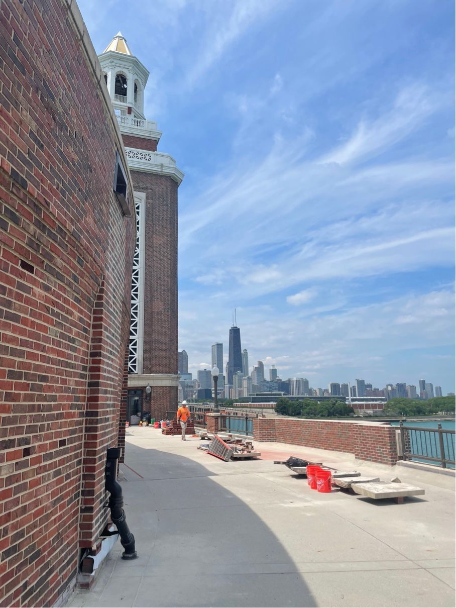Masonry Repair at the Ballroom Terrace