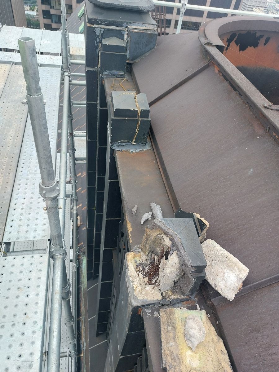 roof repairs at Chicago Civic Opera
