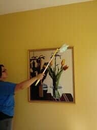 Cleaning The Painting Frame — Albany, OR — Grover Cleaning Service Inc Cleaning The Painting Frame — Albany, OR — Grover Cleaning Service Inc
