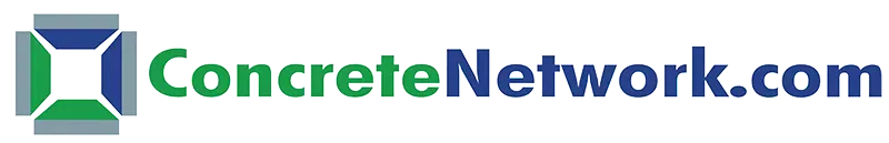 Un logo pour concrete network.com est affiché sur un fond blanc.
