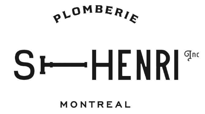 Le logo de plomberie henri inc montreal est noir et blanc.