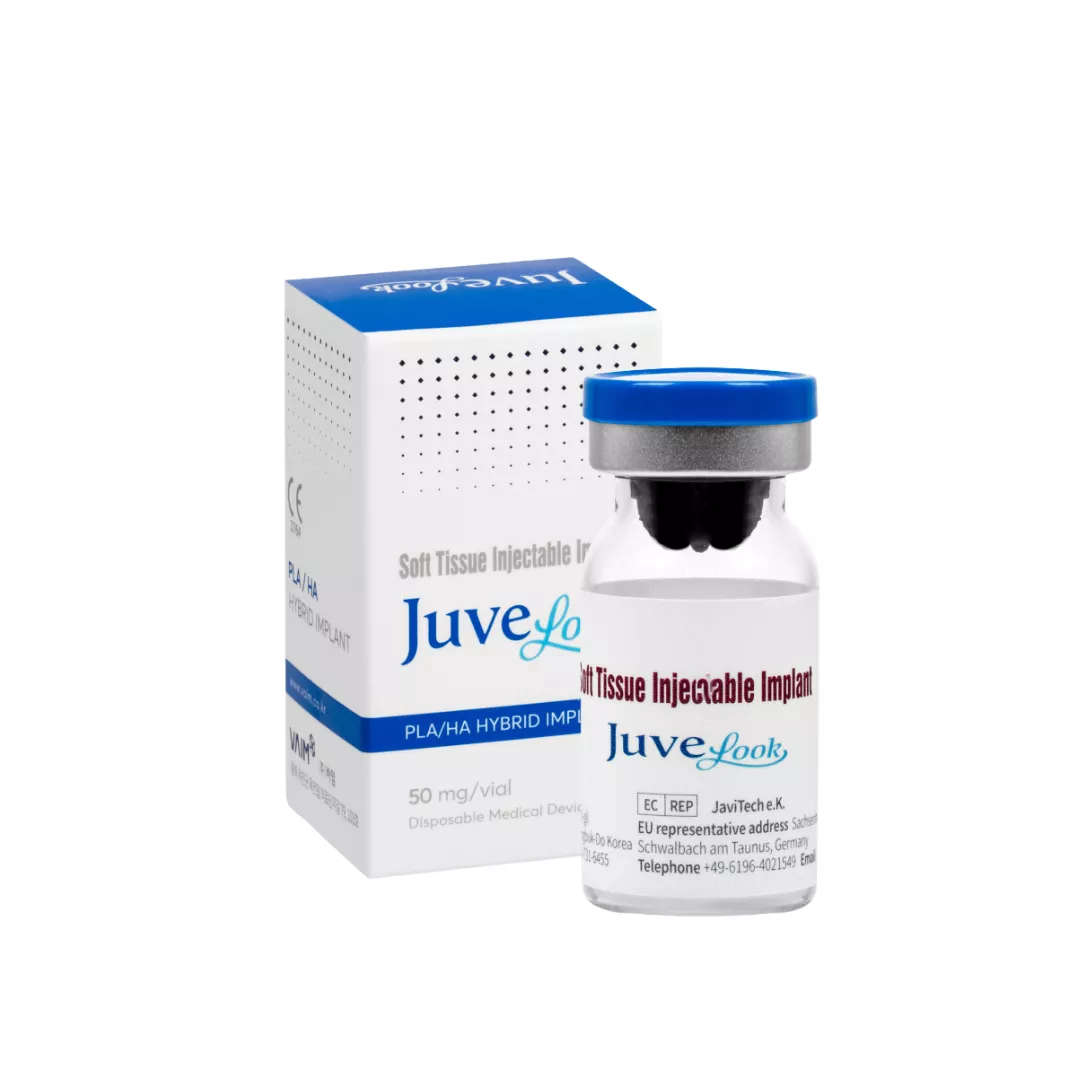 Juvelook PLA/HA hybrid skin booster vial and box