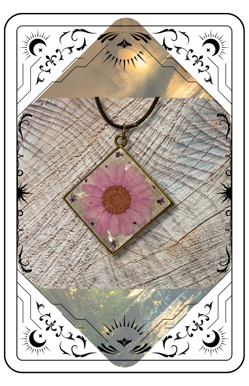 Pink Flower Pendant