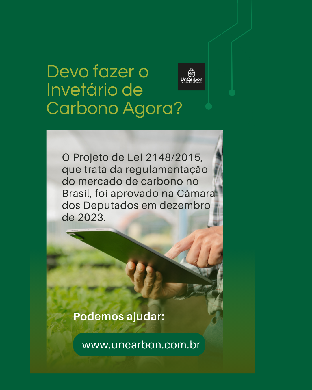 Por que Fazer um Inventário de Carbono?