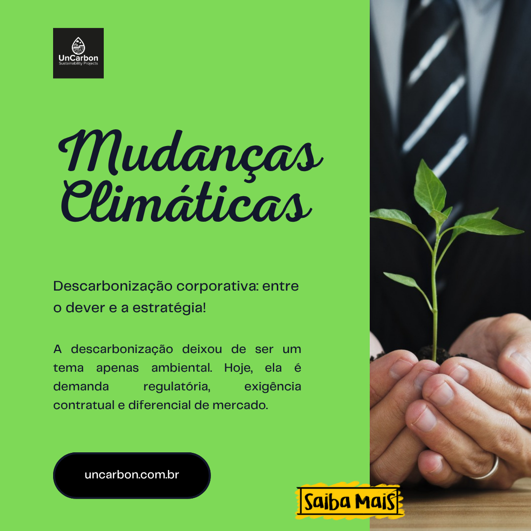 Descarbonização corporativa: obrigação