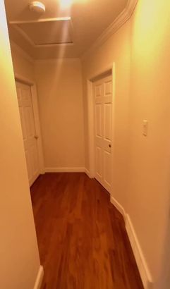 Hallway and white interior doors from a Gcapital project video.