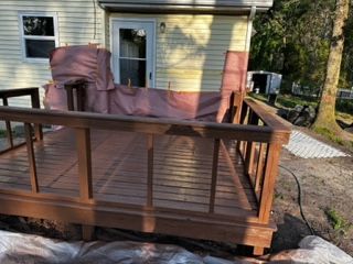 After Paint Result of Deck — Mt. Holly, NJ — Gcapital Handyman Services LLC