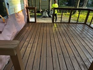 Newly Painted Deck — Mt. Holly, NJ — Gcapital Handyman Services LLC
