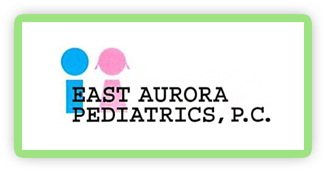 A logo for east aurora pediatrics , p.c.
