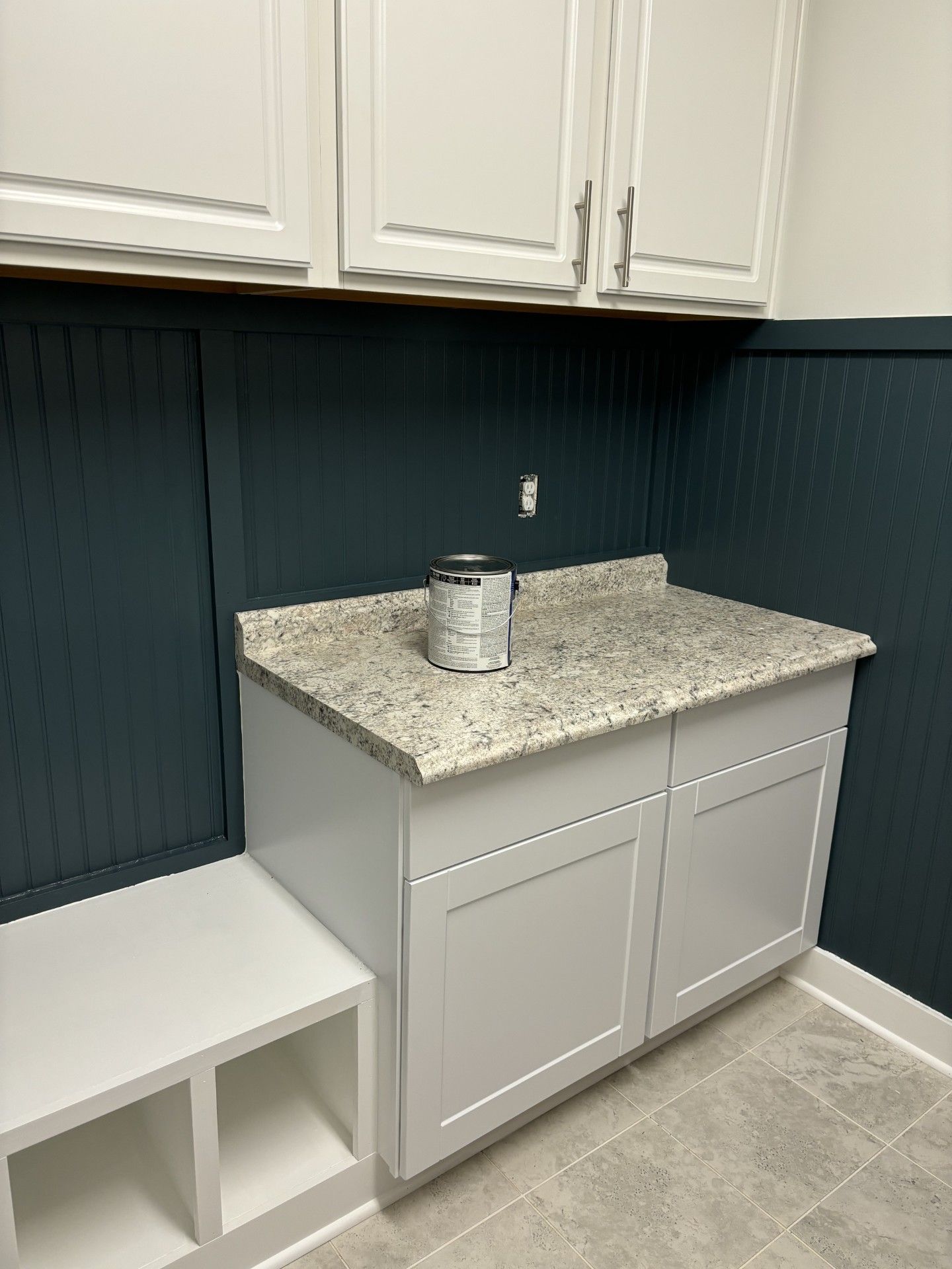 Small kitchen alcove with white cabinets | Decatur, IL