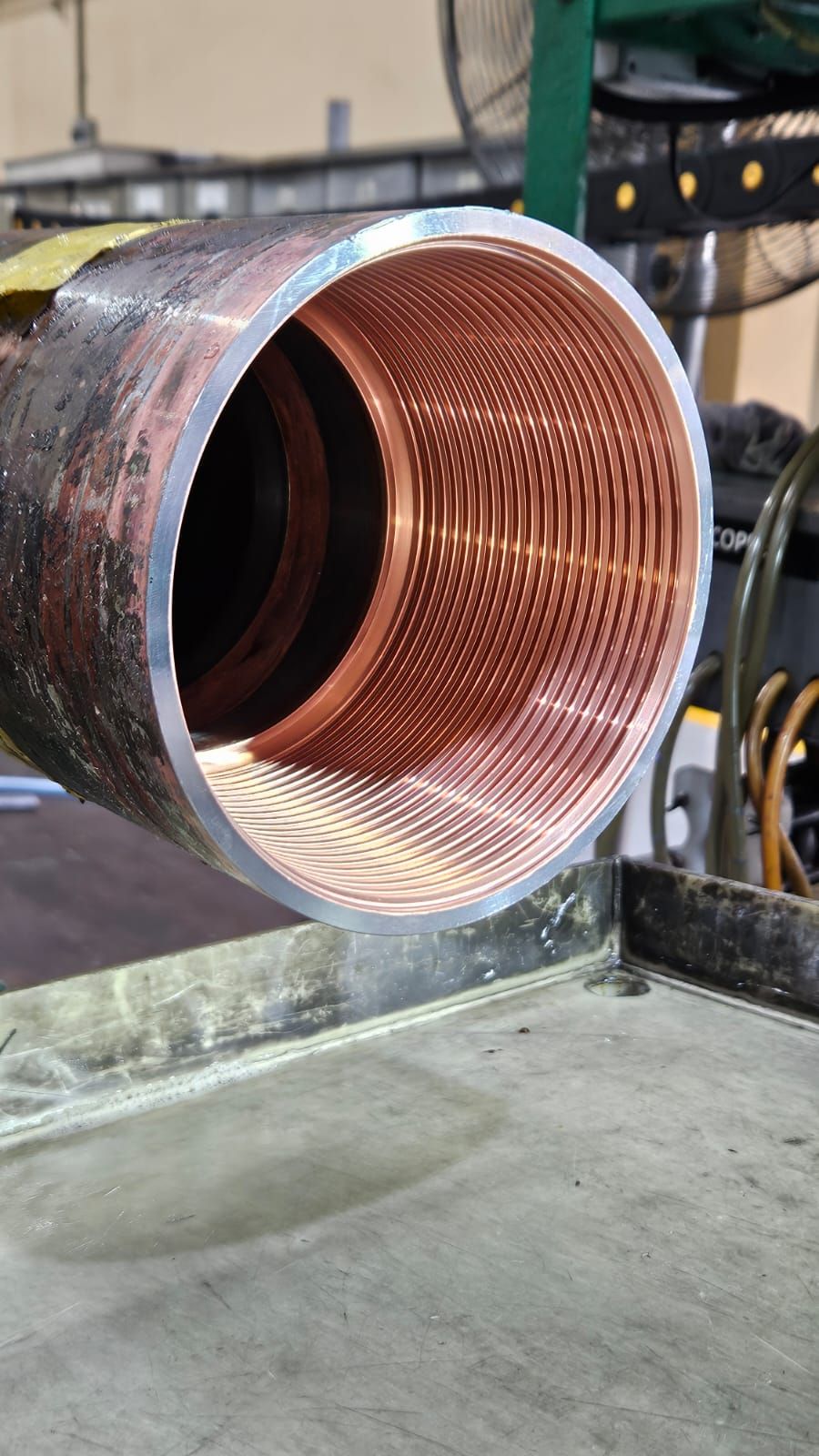 Copper Brush Plating for Range 3 Pipes