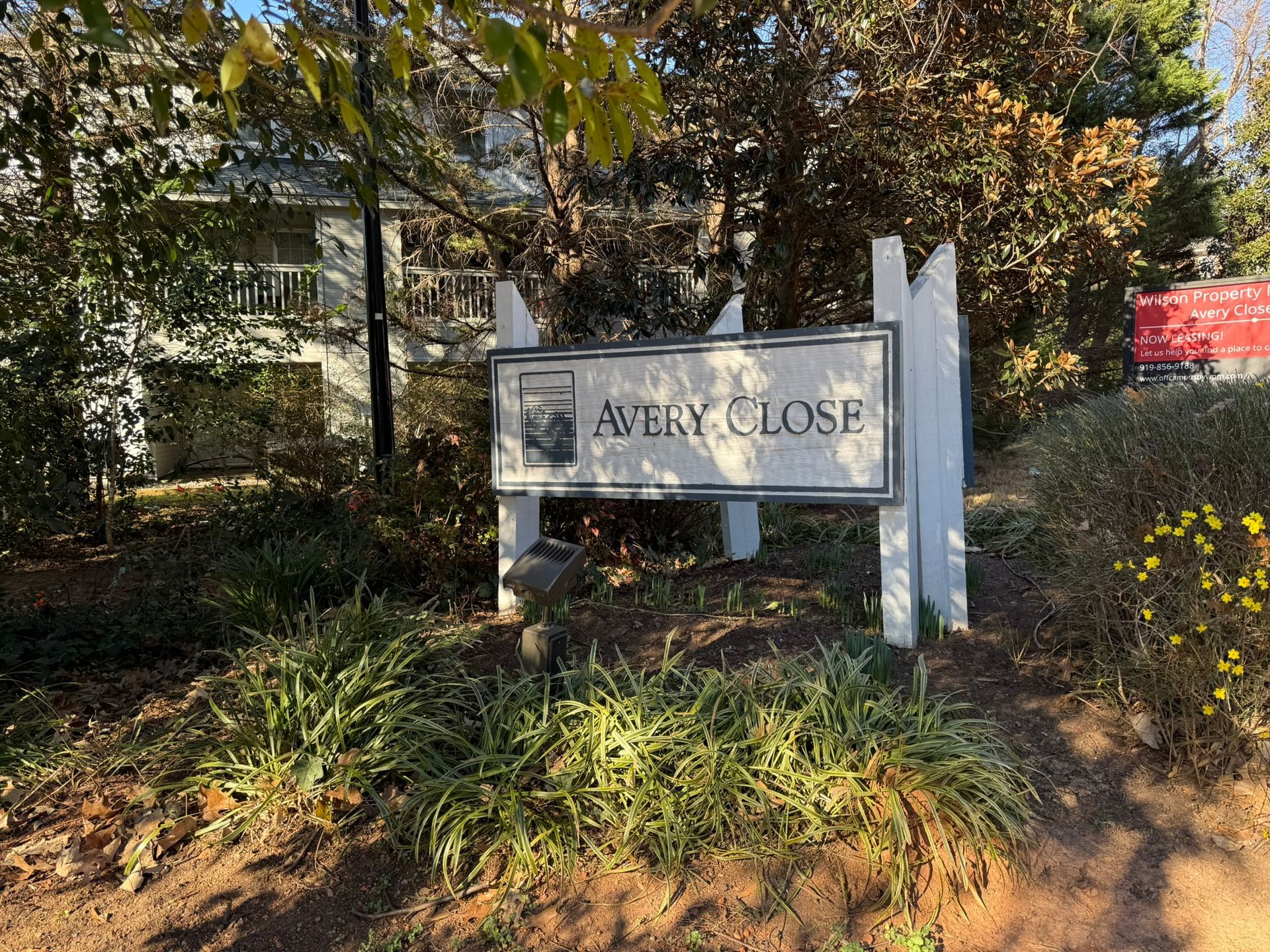 An outdoor sign for 