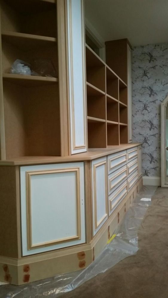 Box Joint Solid Wooden Console Desk With Shelves Against The Background Of The Window — Prime Edge Joinery Pty Ltd in Flinders, NSW