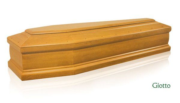 cofano funebre color giallo ocra