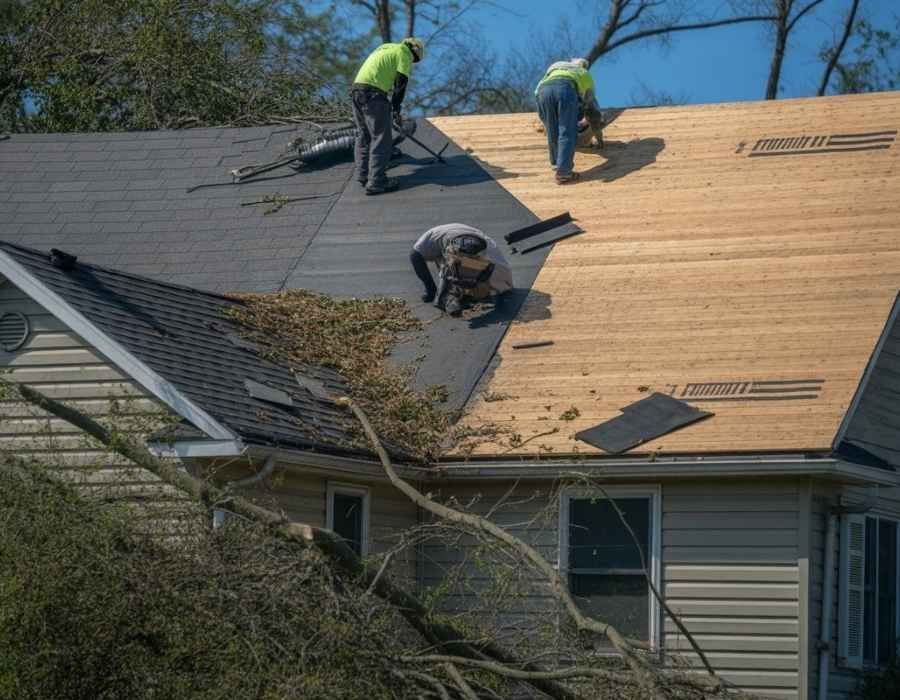 Roof Replacement After Wind Damage