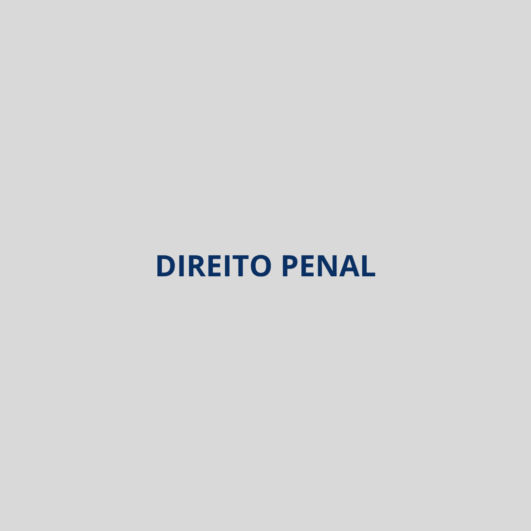Texto “DIREITO PENAL” centralizado em um fundo cinza claro.