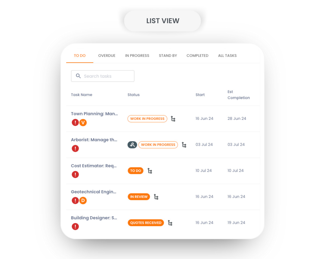 How to view tasks 3 | Build Buddy