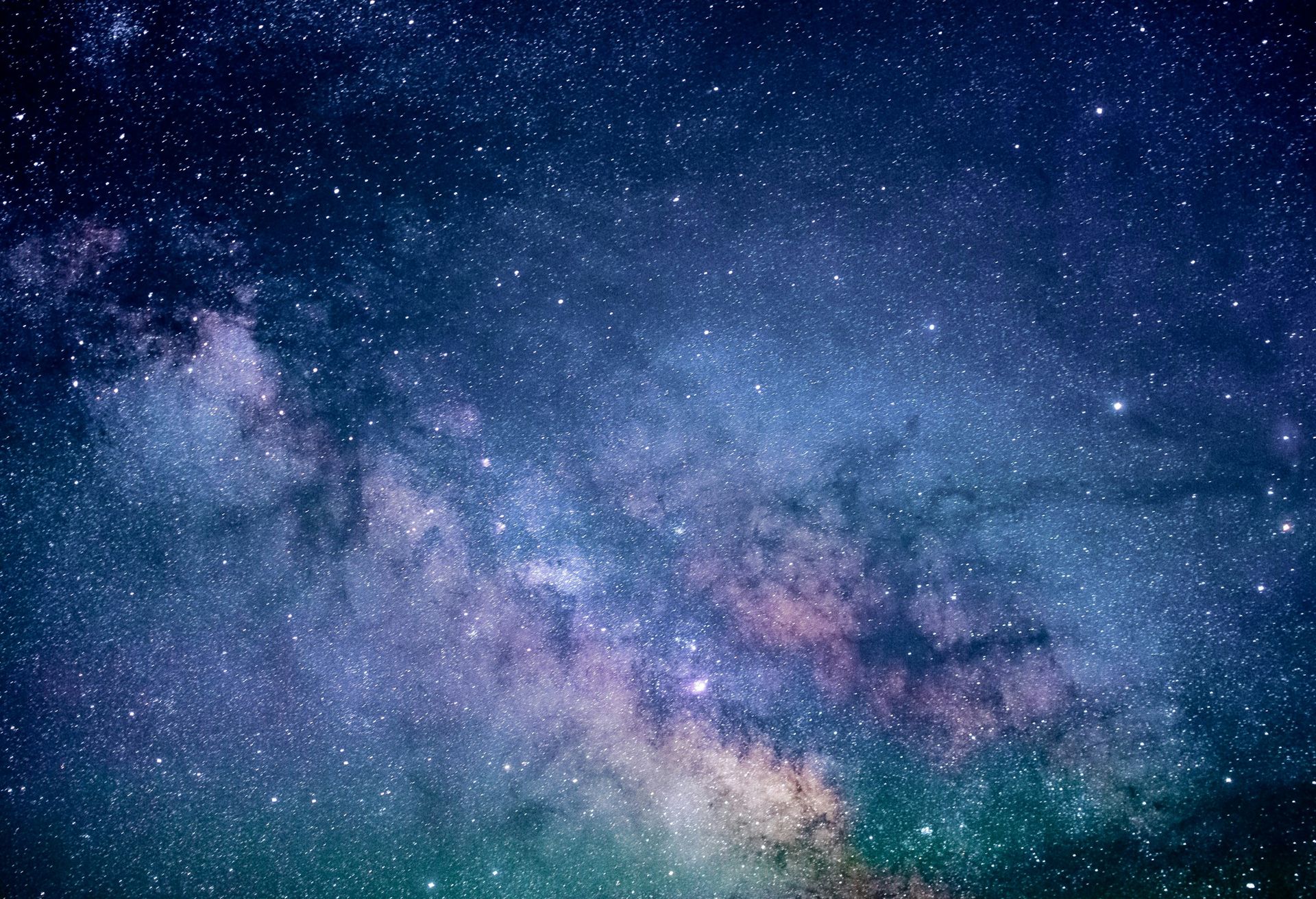 Dark night sky over San Luis Valley Colorado with visible Milky Way