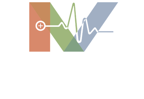 A colorful logo with a heartbeat line and a plus sign.